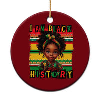 I Am Black History Ceramic Ornament Month Black Melanin Kids Girls - Wonder Print Shop