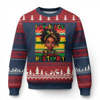 I Am Black History Ugly Christmas Sweater Month Black Melanin Kids Girls - Wonder Print Shop