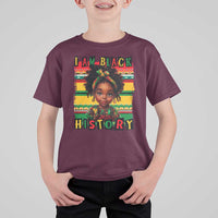 I Am Black History T Shirt For Kid Month Black Melanin Kids Girls