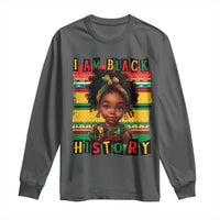 I Am Black History Long Sleeve Shirt Month Black Melanin Kids Girls