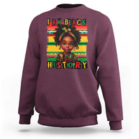 I Am Black History Sweatshirt Month Black Melanin Kids Girls
