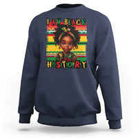 I Am Black History Sweatshirt Month Black Melanin Kids Girls