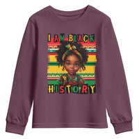 I Am Black History Youth Sweatshirt Month Black Melanin Kids Girls