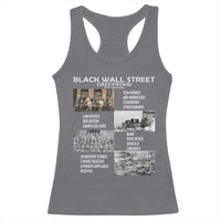 Black Wall Street Racerback Tank Top Black Business Black History Month