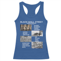 Black Wall Street Racerback Tank Top Black Business Black History Month