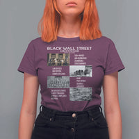 Black Wall Street T Shirt For Women Black Business Black History Month