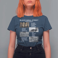 Black Wall Street T Shirt For Women Black Business Black History Month
