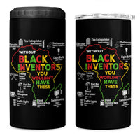 Proud Black Inventors 4 in 1 Can Cooler Tumbler Black History Month African American Pride