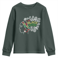 I Am Black History Youth Sweatshirt Black Girl Sparkling Bling