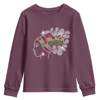 I Am Black History Youth Sweatshirt Black Girl Sparkling Bling