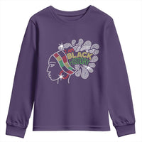 I Am Black History Youth Sweatshirt Black Girl Sparkling Bling