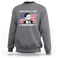 Funny JD Vance Sweatshirt I Don't Really Care Margaret American Flag