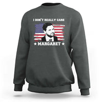 Funny JD Vance Sweatshirt I Don't Really Care Margaret American Flag