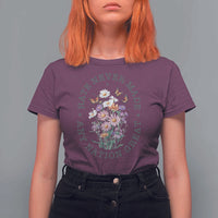 Hate Never Made Any Nation Great T Shirt For Women Botanical Floral Butterflies Retro