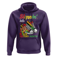 Stepping Into Black History Month Hoodie Black Girls Sneakers