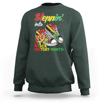 Stepping Into Black History Month Sweatshirt Black Girls Sneakers