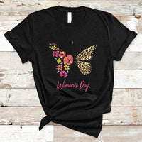 International Women's Day 2023 Embrace Equity Happy Women's Day Butterfly T-Shirt - Wonder Print Shop
