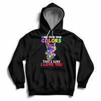 Autism Awareness Acceptance I See Your True Colors Cute Cat Hoodie - Wonder Print Shop