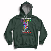 Autism Awareness Acceptance I See Your True Colors Cute Cat Hoodie - Wonder Print Shop