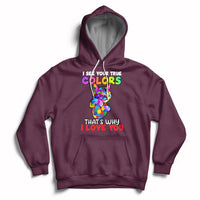 Autism Awareness Acceptance I See Your True Colors Cute Cat Hoodie - Wonder Print Shop