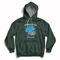 Autism Awareness Different Not Less Support Autism Spectrum Hoodie - Wonder Print Shop