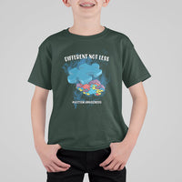Autism Awareness Different Not Less Support Autism Spectrum Kid T-Shirt - Wonder Print Shop