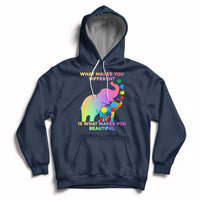 What Make You Different Autism Elephant Mom Autism Awareness Hoodie - Wonder Print Shop