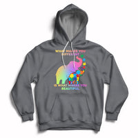 What Make You Different Autism Elephant Mom Autism Awareness Hoodie - Wonder Print Shop