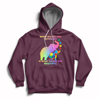 What Make You Different Autism Elephant Mom Autism Awareness Hoodie - Wonder Print Shop