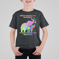 What Make You Different Autism Elephant Mom Autism Awareness Kid T-Shirt - Wonder Print Shop