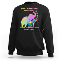 What Make You Different Autism Elephant Mom Autism Awareness Sweatshirt - Wonder Print Shop