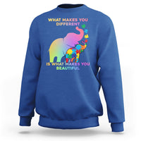 What Make You Different Autism Elephant Mom Autism Awareness Sweatshirt - Wonder Print Shop