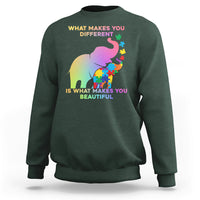 What Make You Different Autism Elephant Mom Autism Awareness Sweatshirt - Wonder Print Shop