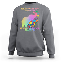 What Make You Different Autism Elephant Mom Autism Awareness Sweatshirt - Wonder Print Shop