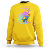 What Make You Different Autism Elephant Mom Autism Awareness Sweatshirt - Wonder Print Shop