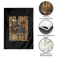 No One Wants To Fight For Israel Garden Flag America First Veteran Message Anti War