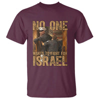 No One Wants To Fight For Israel T Shirt America First Veteran Message Anti War