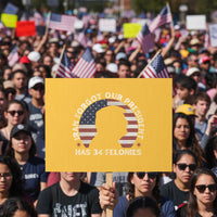 Iran Forgot Our President Has 34 Felonies Protest Sign Funny Political Satire Patriotic