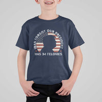 Iran Forgot Our President Has 34 Felonies T Shirt For Kid Funny Political Satire Patriotic