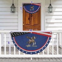Made in America American Eagle and Horse Patriotic Fan Flag Strong American Pride Western Style