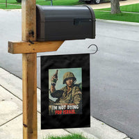 I’m Not Dying For Israel America First Veteran Garden Flag Anti Foreign War Military Statement
