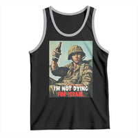I’m Not Dying For Israel America First Veteran Tank Top Anti Foreign War Military Statement