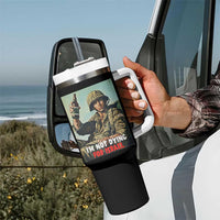 I’m Not Dying For Israel America First Veteran Tumbler With Handle Anti Foreign War Military Statement