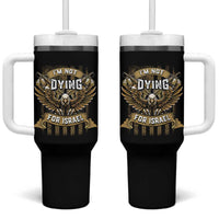 I’m Not Dying For Israel America First Military Statement Tumbler With Handle atriotic Eagle Veteran Anti Foreign War