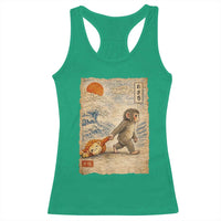 Baby Punch the Monkey Japanese Style Graphic Racerback Tank Top Dragging Plush Toy Vintage Art Gift