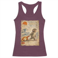 Baby Punch the Monkey Japanese Style Graphic Racerback Tank Top Dragging Plush Toy Vintage Art Gift