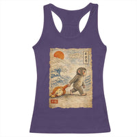Baby Punch the Monkey Japanese Style Graphic Racerback Tank Top Dragging Plush Toy Vintage Art Gift