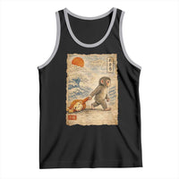 Baby Punch the Monkey Japanese Style Graphic Tank Top Dragging Plush Toy Vintage Art Gift