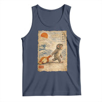Baby Punch the Monkey Japanese Style Graphic Tank Top Dragging Plush Toy Vintage Art Gift