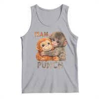 Team Punch Viral Baby Monkey Tank Top Cute Monkey Hugging Plush Toy Internet Trend Gift